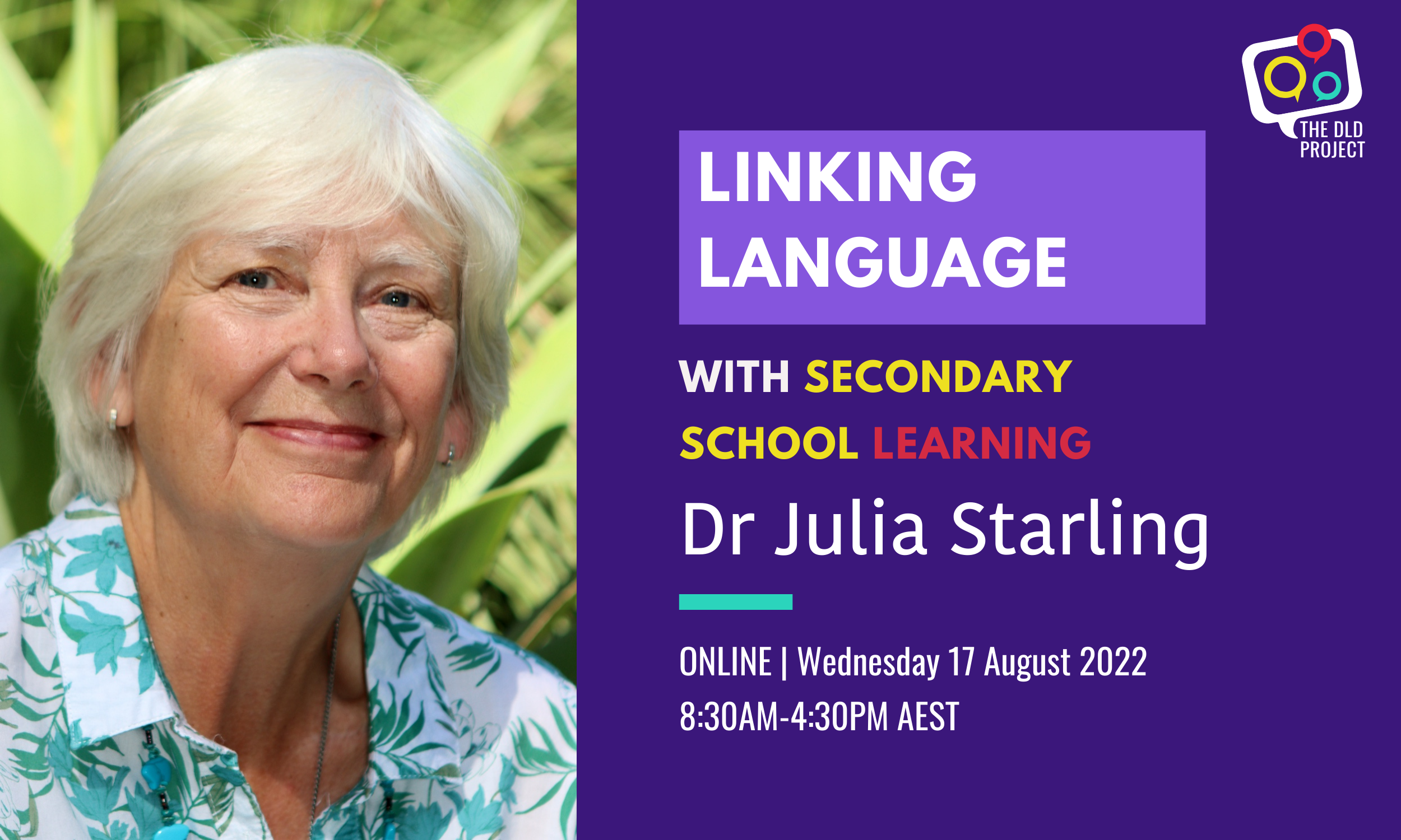 Linking Language with Secondary School Learning | Wednesday  17 August